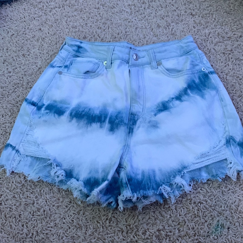 american eagle tye dye shorts